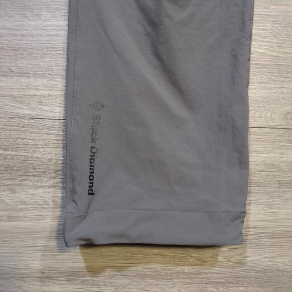 Black Diamond Alpine Pants Men's Medium Granite Lightweight Nylon Belted Hiking - Picture 7 of 14